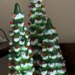 Set of 3 Retro Hand-Painted Ceramic Trees with LED Lights photo review