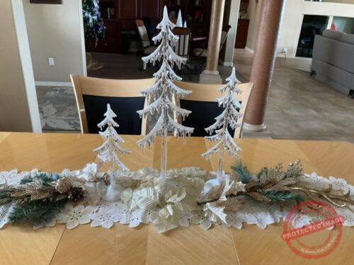 3pcs LED Lighted Acrylic Icicle Trees photo review