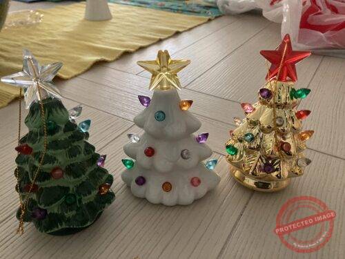 Nostalgic Ceramic Christmas Trees – Set of 3 photo review