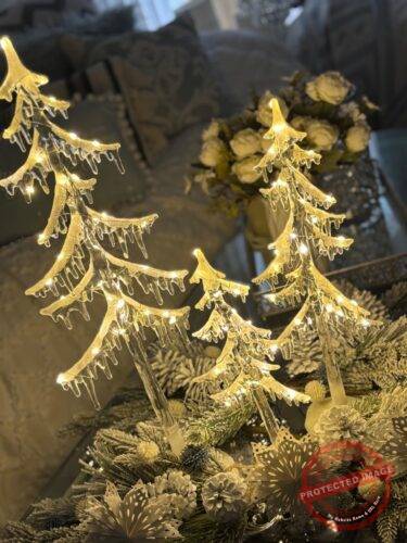 3pcs LED Lighted Acrylic Icicle Trees photo review