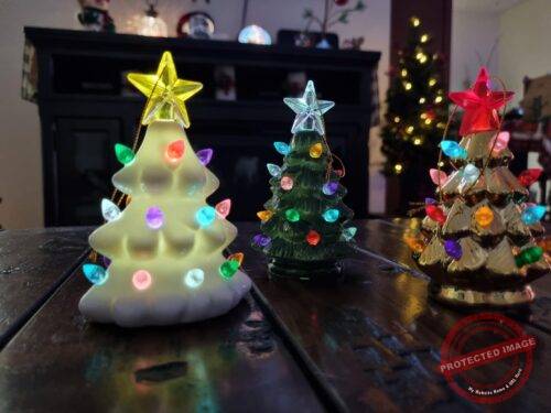 Nostalgic Ceramic Christmas Trees – Set of 3 photo review