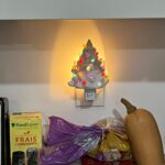 2 Pack Ceramic Christmas Tree Night Lights photo review