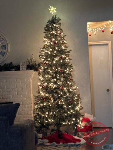 3D Silver Glitter Star Tree Topper with 56 LED Lights photo review