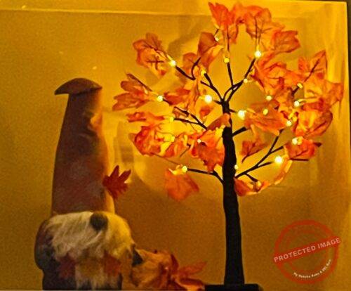 2 Pack Fall Lighted Maple Tree 48 LED Lights  photo review