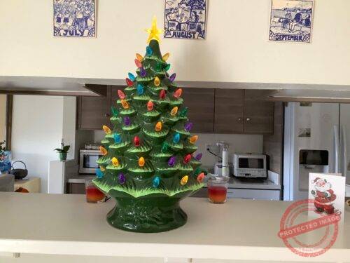 Nostalgic Ceramic Christmas Tree with LED Lights photo review