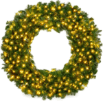 36in Artificial Pre-Lit Fir Christmas Wreath